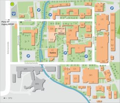 IPP Site map of Garching campus